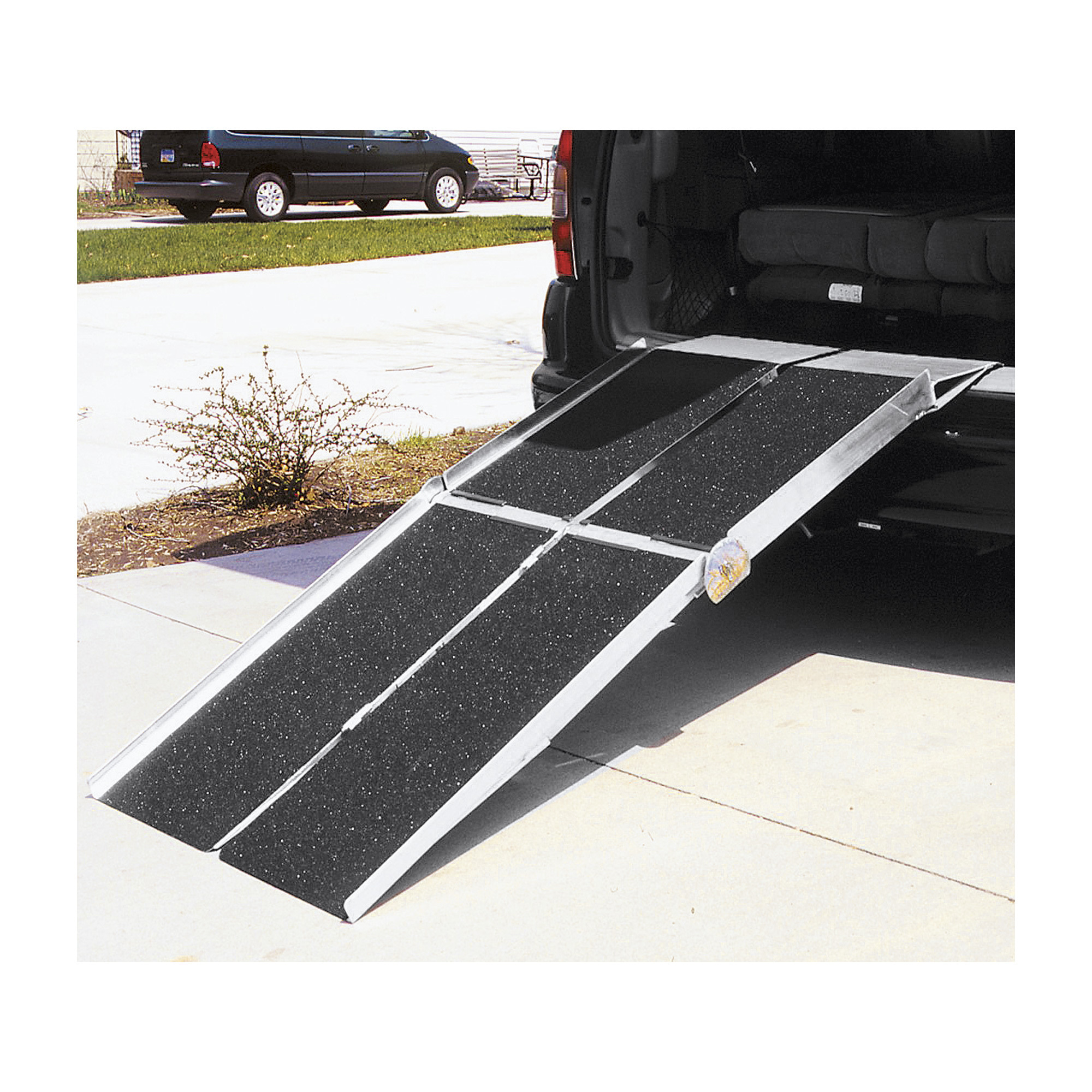 PVI Folding Aluminum Utility Ramp, 800-Lb. Capacity, 6ft.L x 30in.W